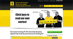 Desktop Screenshot of franchise.pcpal.co.uk